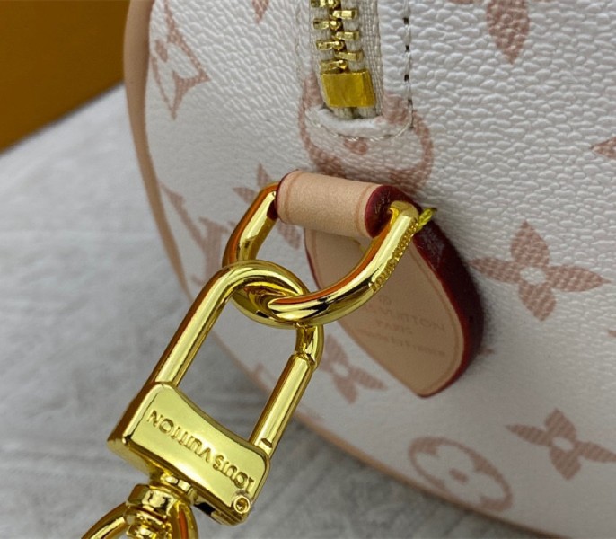 Replica Louis Vuitton Monogram Dune Canvas Speedy 20 With Strap - Image 9