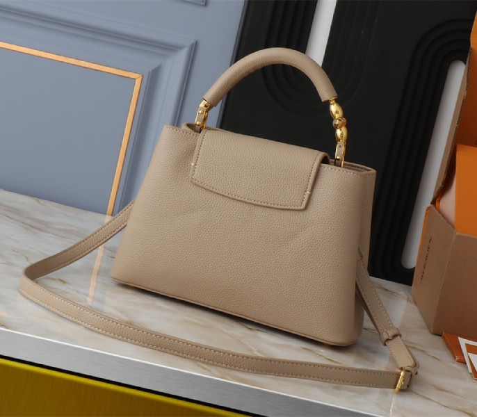 Replica Louis Vuitton Capucines BB In Galet Gray - Image 2