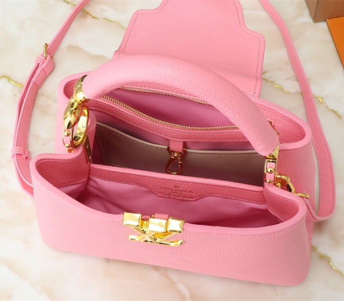Replica Louis Vuitton Capucines BB In Pink - Image 5