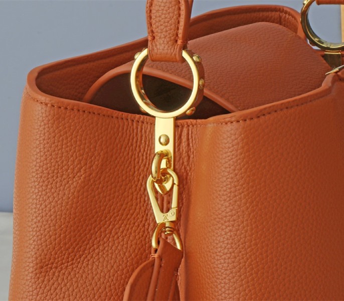 Replica Louis Vuitton Capucines GM Souple In Cognac Brown - Image 8