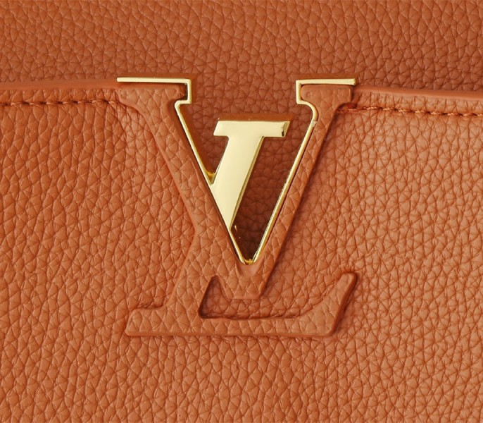 Replica Louis Vuitton Capucines GM Souple In Cognac Brown - Image 7
