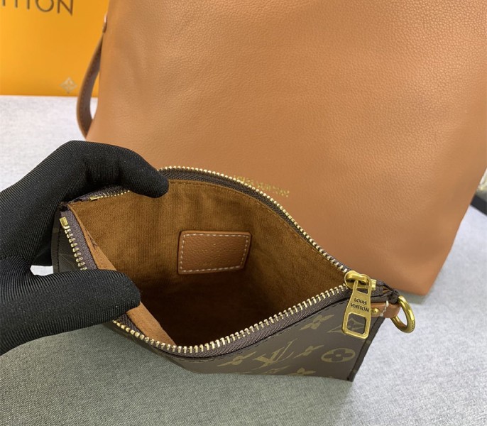 Replica Louis Vuitton Low Key MM In Cognac Brown - Image 9