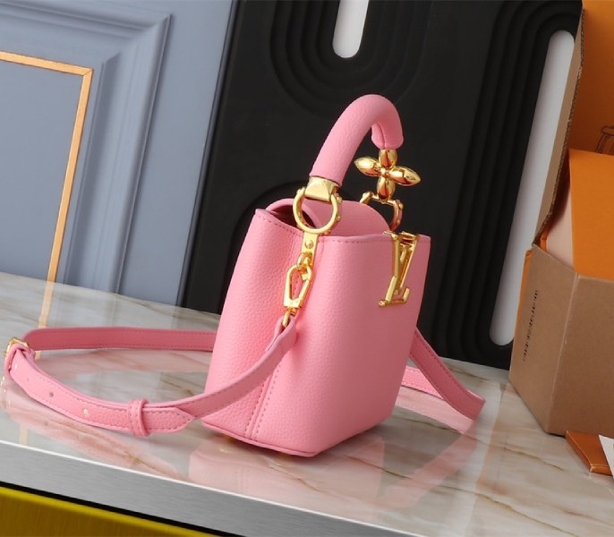 Replica Louis Vuitton Capucines Mini Capucines In Pink - Image 3