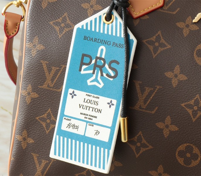 Replica Louis Vuitton Monogram Canvas Soft Speedy 30 Crafty In Red - Image 5