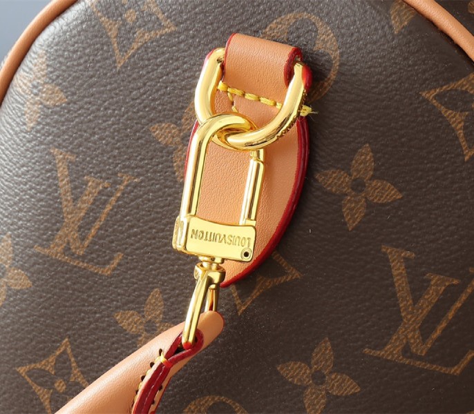 Replica Louis Vuitton Monogram Canvas Soft Speedy 30 Crafty In Red - Image 7