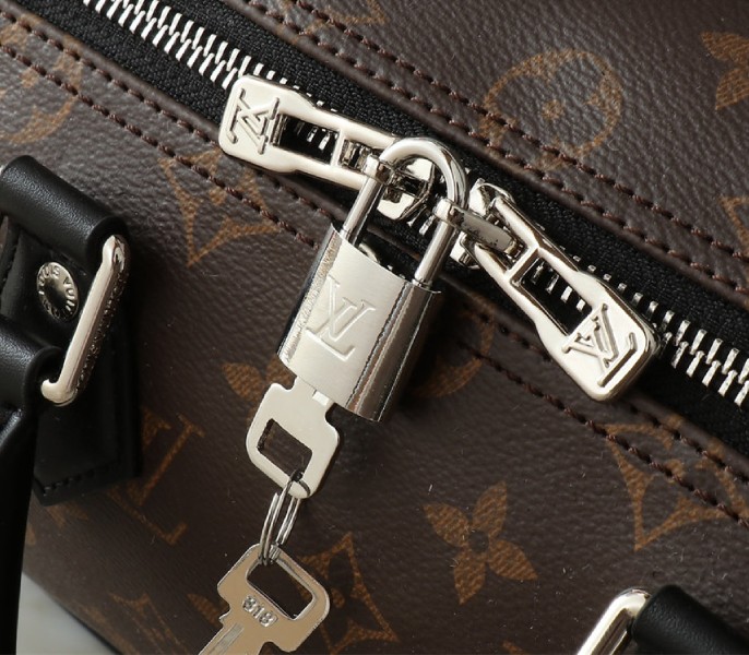 Replica Louis Vuitton Monogram Canvas Soft Speedy 30 Dark In Black - Image 5