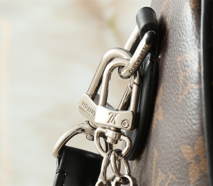 Replica Louis Vuitton Monogram Canvas Soft Speedy 30 Dark In Black - Image 7