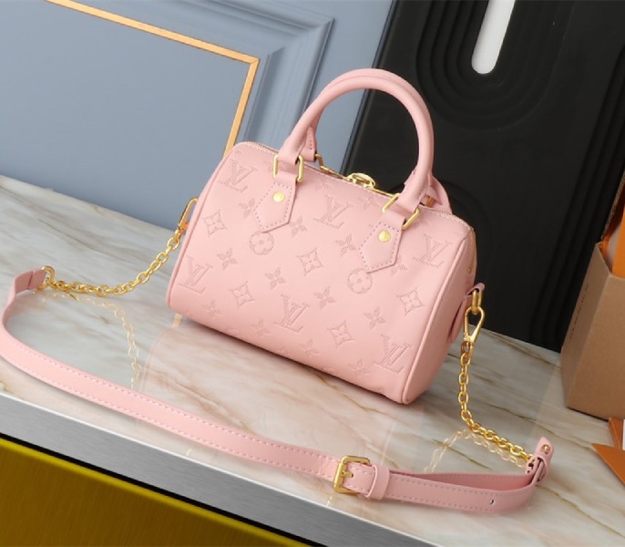 Replica Louis Vuitton Other Leathers Speedy Bandouliere 20 In Pink Opal - Image 2