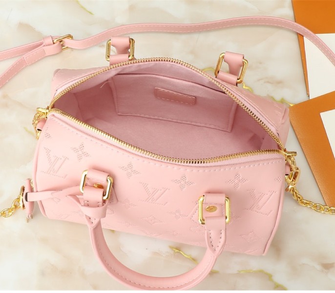 Replica Louis Vuitton Other Leathers Speedy Bandouliere 20 In Pink Opal - Image 8