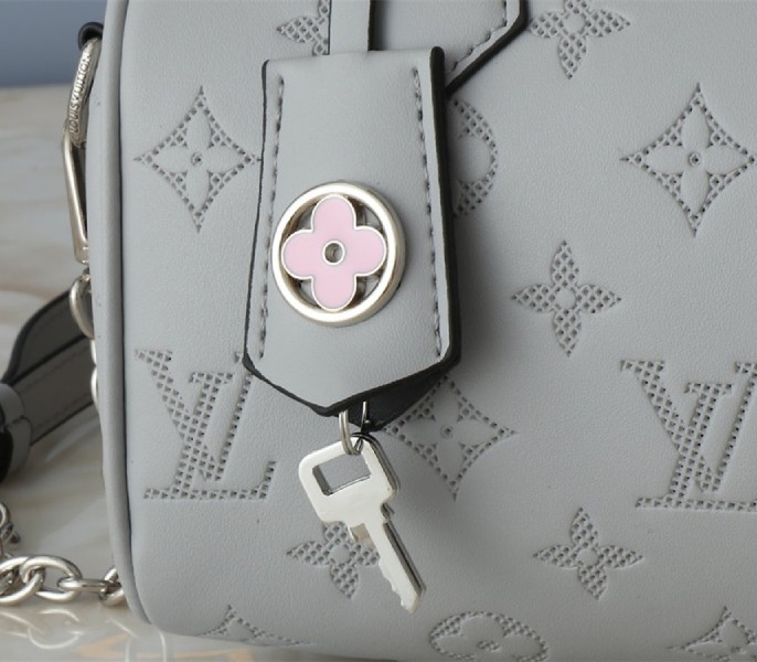 Replica Louis Vuitton Other Leathers Speedy Bandouliere 20 In Washed Blue - Image 6