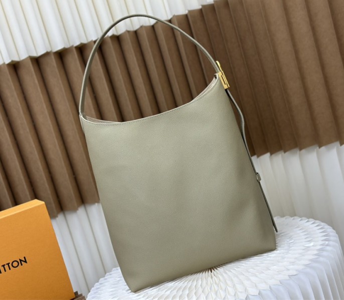 Replica Louis Vuitton Low Key MM In Limestone Gray - Image 4