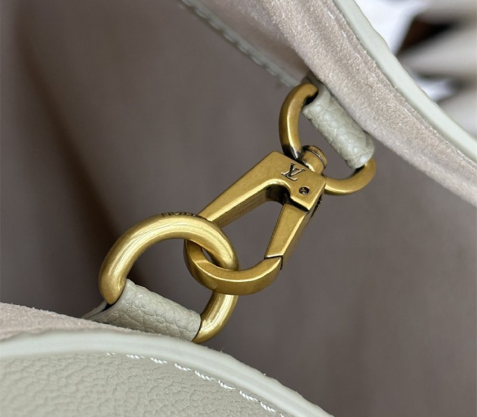 Replica Louis Vuitton Low Key MM In Limestone Gray - Image 9