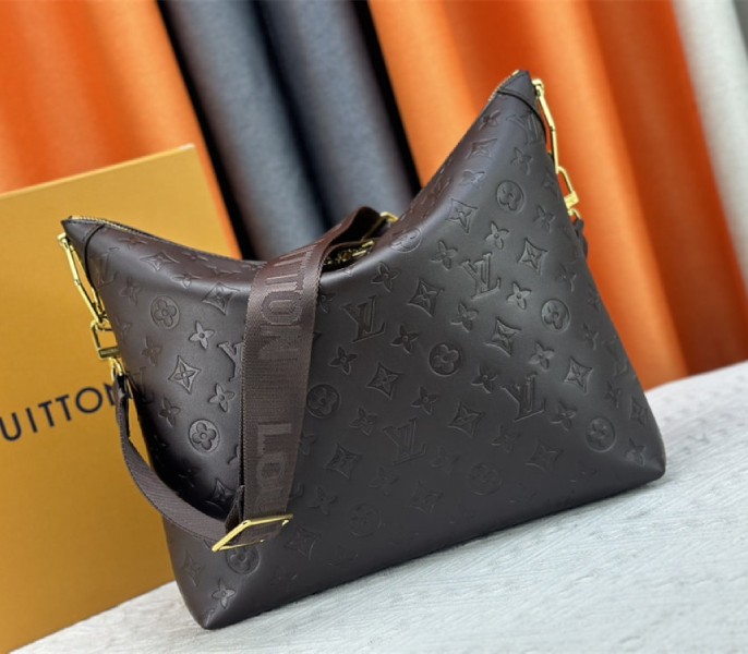 Replica Louis Vuitton Monogram Empreinte Coussin MM In Chocolate - Image 4