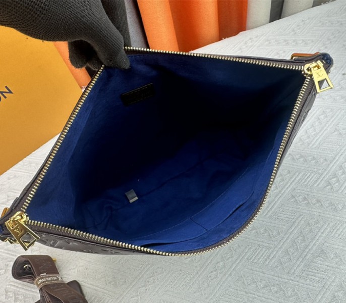 Replica Louis Vuitton Monogram Empreinte Coussin MM In Chocolate - Image 8