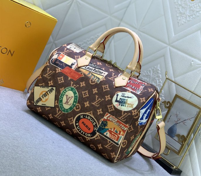 Replica Louis Vuitton Flight Mode Monogram Canvas Speedy Bandouliere 30 - Image 2