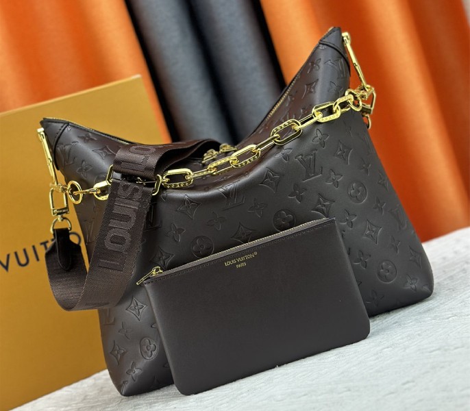 Replica Louis Vuitton Monogram Empreinte Coussin MM In Chocolate