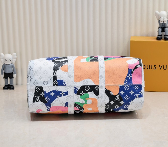 Replica Louis Vuitton J Hope X Keepall Bandouliere 45 Multicolor In Two Eyes Patches - Image 4