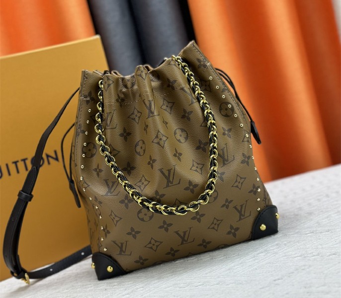 Replica Louis Vuitton Monogram Reverse Canvas Noe Trunk PM