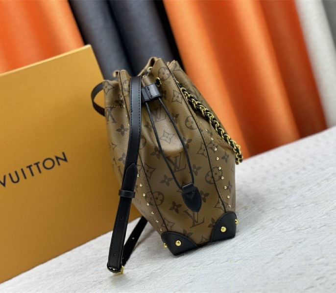 Replica Louis Vuitton Monogram Reverse Canvas Noe Trunk PM - Image 4