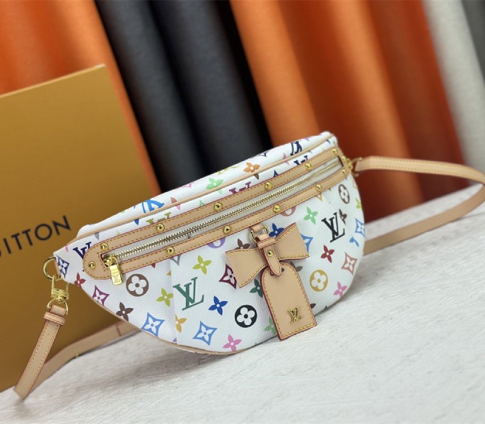 Replica Louis Vuitton X TM Multicolored High Rise In White - Image 2