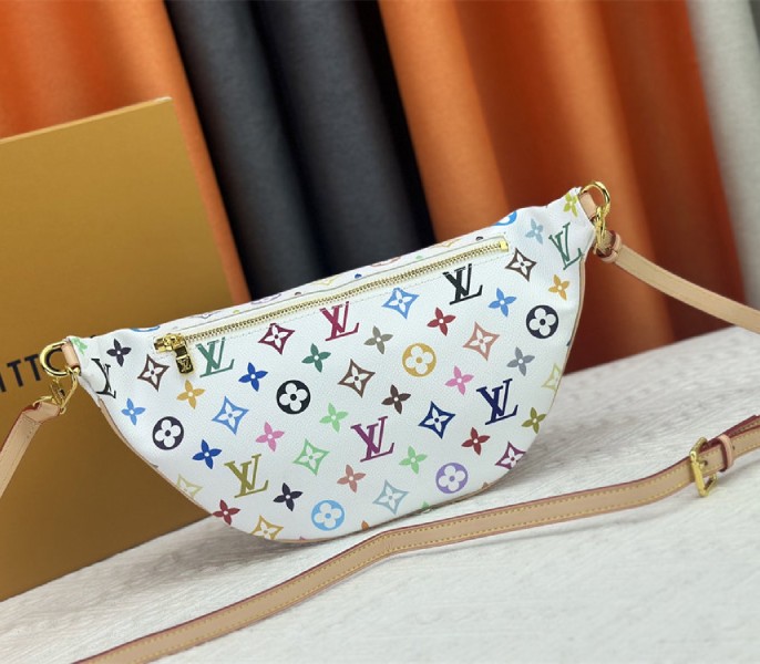 Replica Louis Vuitton X TM Multicolored High Rise In White - Image 4