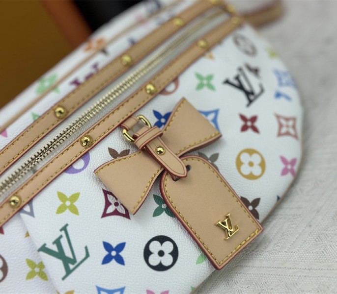 Replica Louis Vuitton X TM Multicolored High Rise In White - Image 5