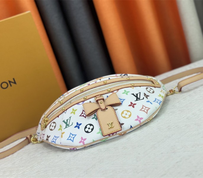 Replica Louis Vuitton X TM Multicolored High Rise In White - Image 9