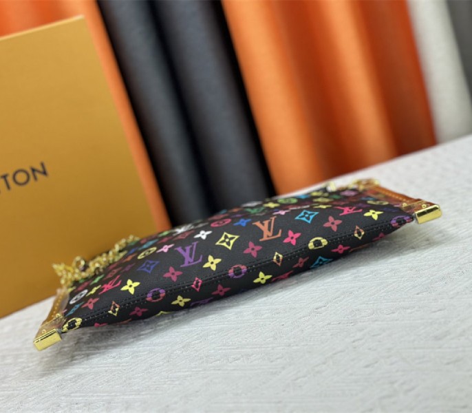 Replica Louis Vuitton X TM Multicolored Lucky Trunk In Black - Image 5
