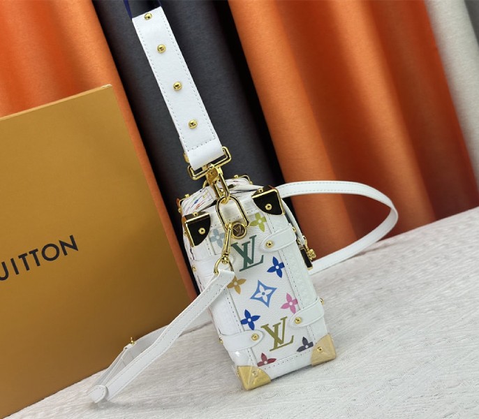 Replica Louis Vuitton X TM Multicolored Side Trunk MM In White - Image 4