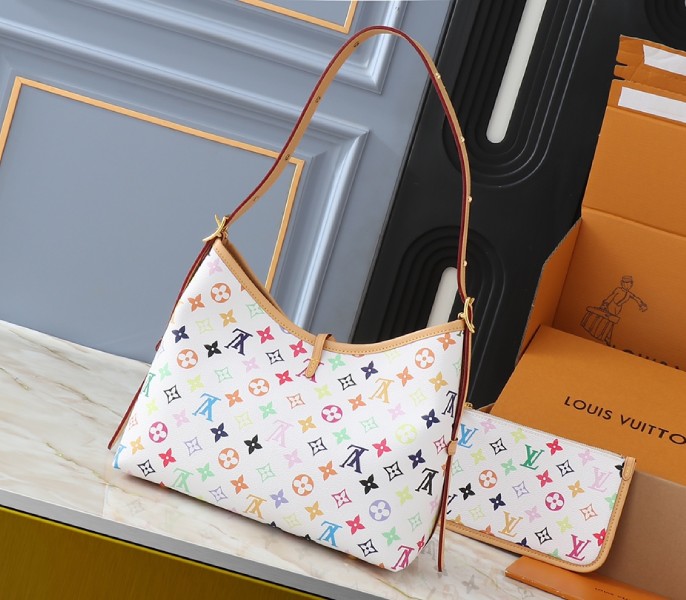 Replica Louis Vuitton X TM Multicolored CarryAll PM In White - Image 2