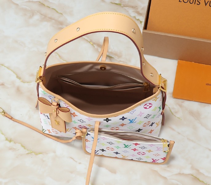 Replica Louis Vuitton X TM Multicolored CarryAll PM In White - Image 5