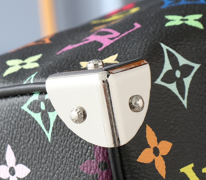 Replica Louis Vuitton X TM Multicolored Speedy Bandouliere 30 In Black - Image 8