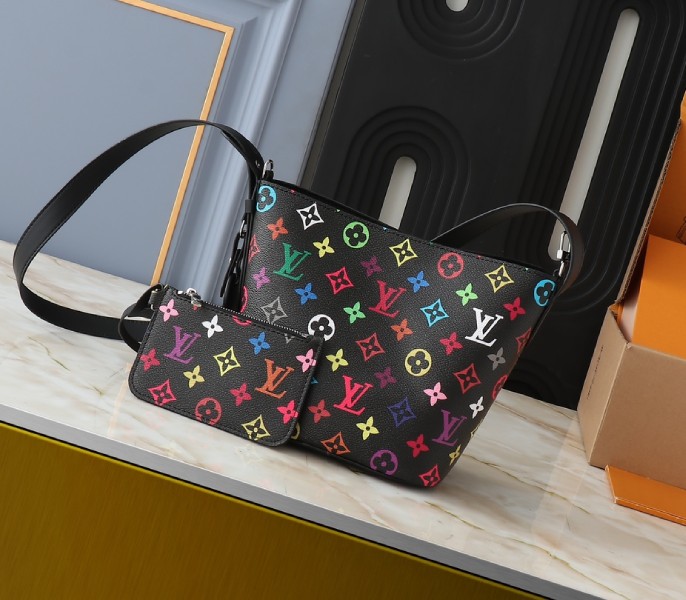 Replica Louis Vuitton X TM Multicolored All In BB In Black