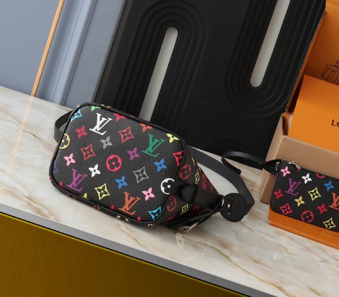 Replica Louis Vuitton X TM Multicolored All In BB In Black - Image 4