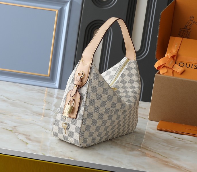 Replica Louis Vuitton Damier Azur Slouchy PM - Image 2