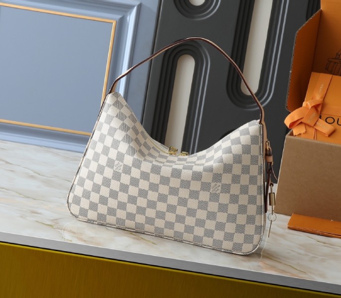 Replica Louis Vuitton Damier Azur Slouchy PM - Image 3