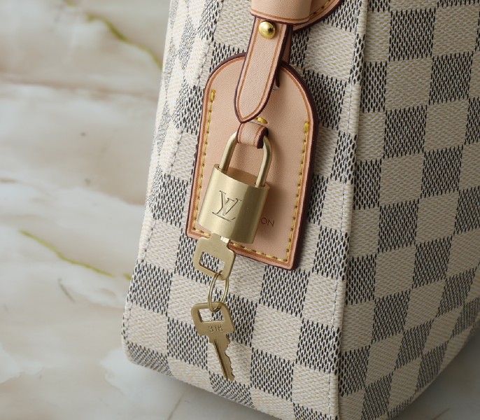 Replica Louis Vuitton Damier Azur Slouchy PM - Image 9