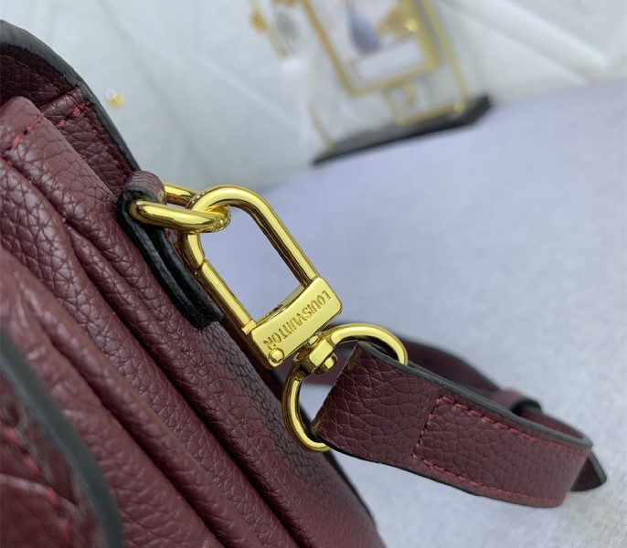 Replica Louis Vuitton Monogram Empreinte Leather Metis In Wine - Image 8