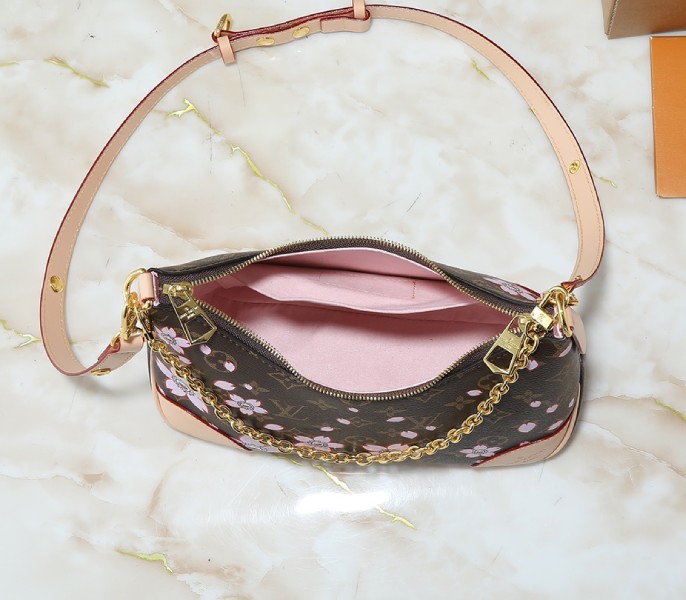 Replica Louis Vuitton X TM Monogram Canvas Boulogne PM With Sakura - Image 5