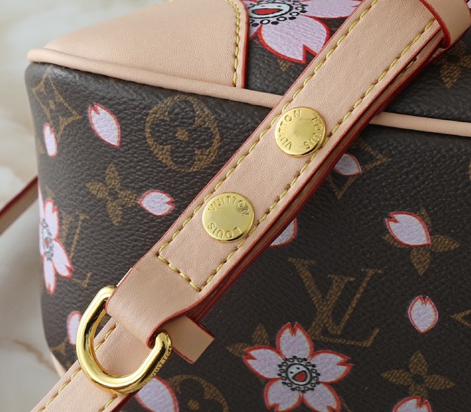 Replica Louis Vuitton X TM Monogram Canvas Boulogne PM With Sakura - Image 9