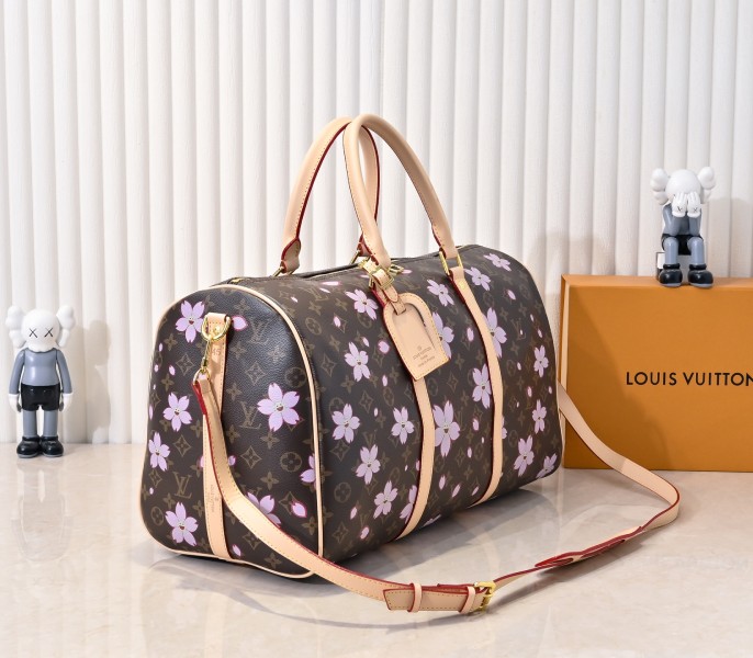 Replica Louis Vuitton X TM Monogram Canvas Keepall 45 With Sakura - Image 2