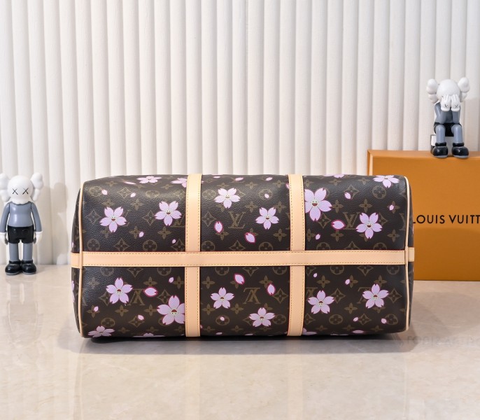 Replica Louis Vuitton X TM Monogram Canvas Keepall 45 With Sakura - Image 4