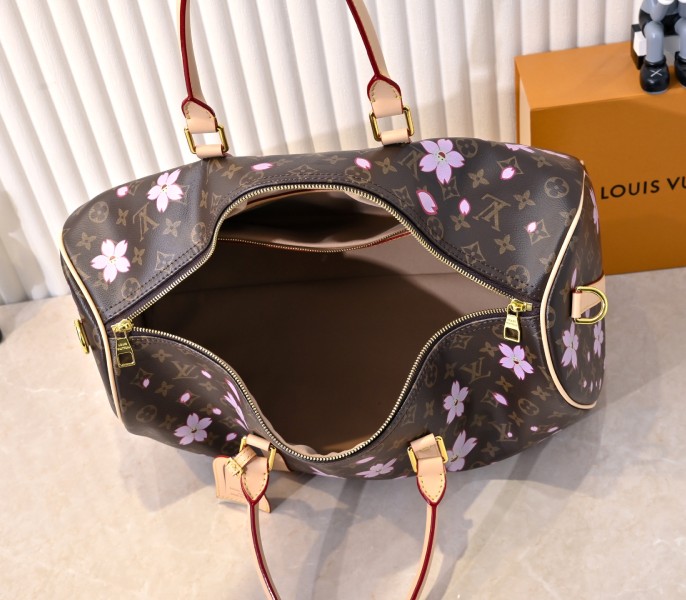 Replica Louis Vuitton X TM Monogram Canvas Keepall 45 With Sakura - Image 5