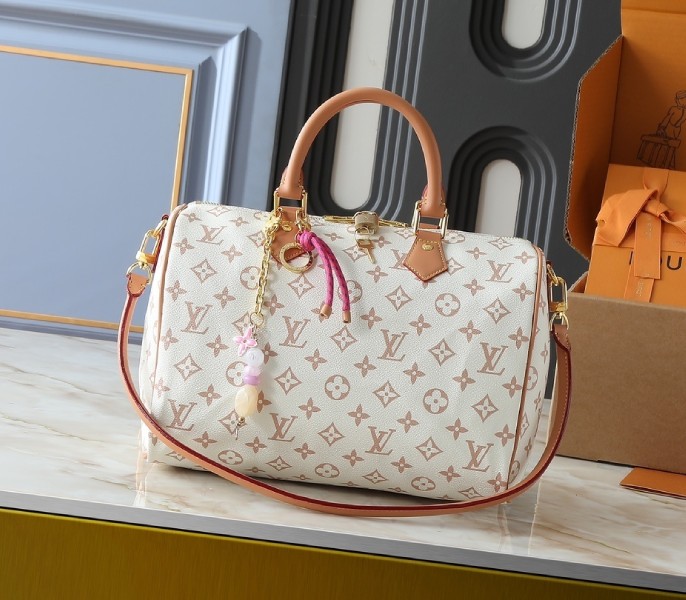 Replica Louis Vuitton Monogram Dune Canvas Speedy Soft 30 Lucky