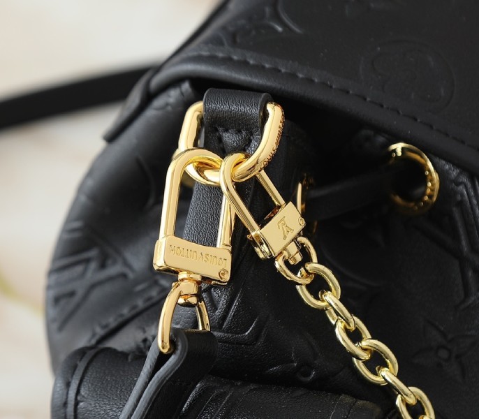 Replica Louis Vuitton Fashion Leather Odyssee PM In Black M25554 - Image 9