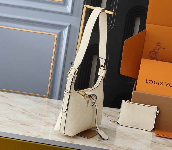 Replica Louis Vuitton Monogram Empreinte Sac Sport In Cream Beige M46609 - Image 3