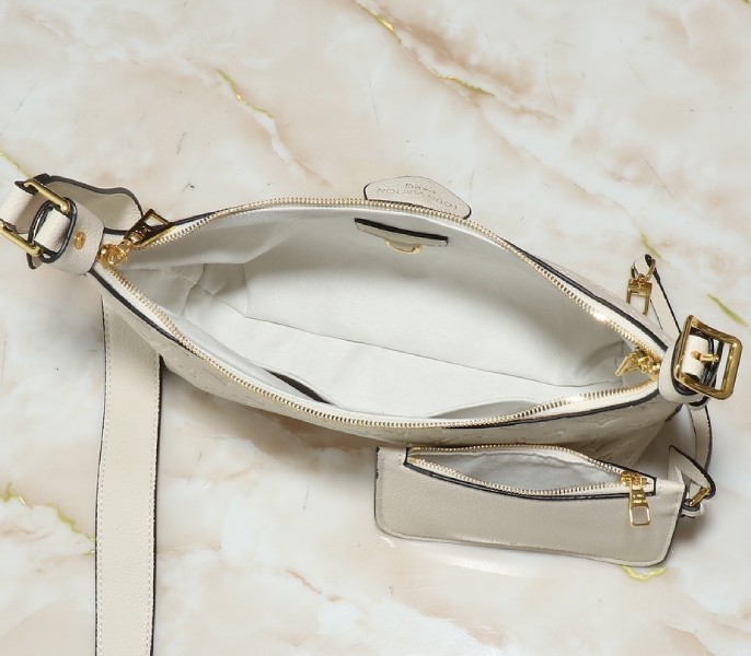 Replica Louis Vuitton Monogram Empreinte Sac Sport In Cream Beige M46609 - Image 5