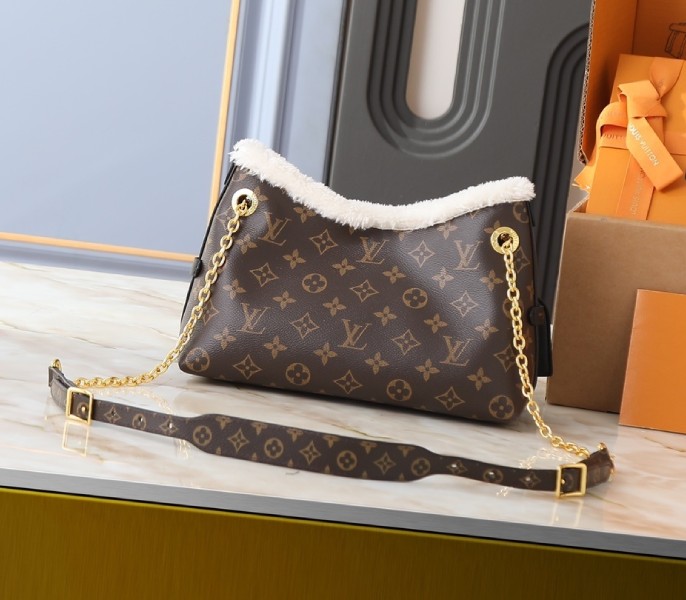 Replica Louis Vuitton Monogram Shearling Canvas CarryAll BB M26568 - Image 2