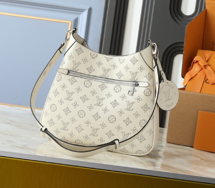 Replica Louis Vuitton Mahina All Around MM In Cream Beige - Image 2