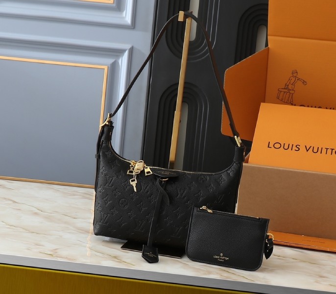 Replica Louis Vuitton Monogram Empreinte Sac Sport In Black M46610